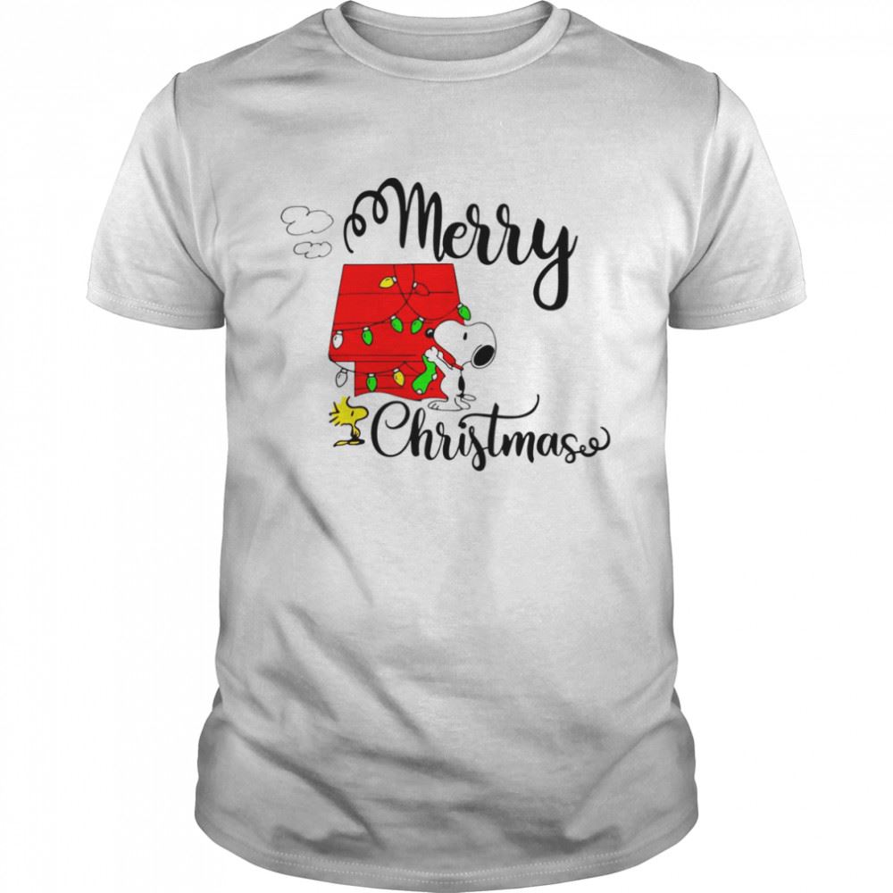 Amazing Snoopy Peanuts Merry Christmas T Shirt 