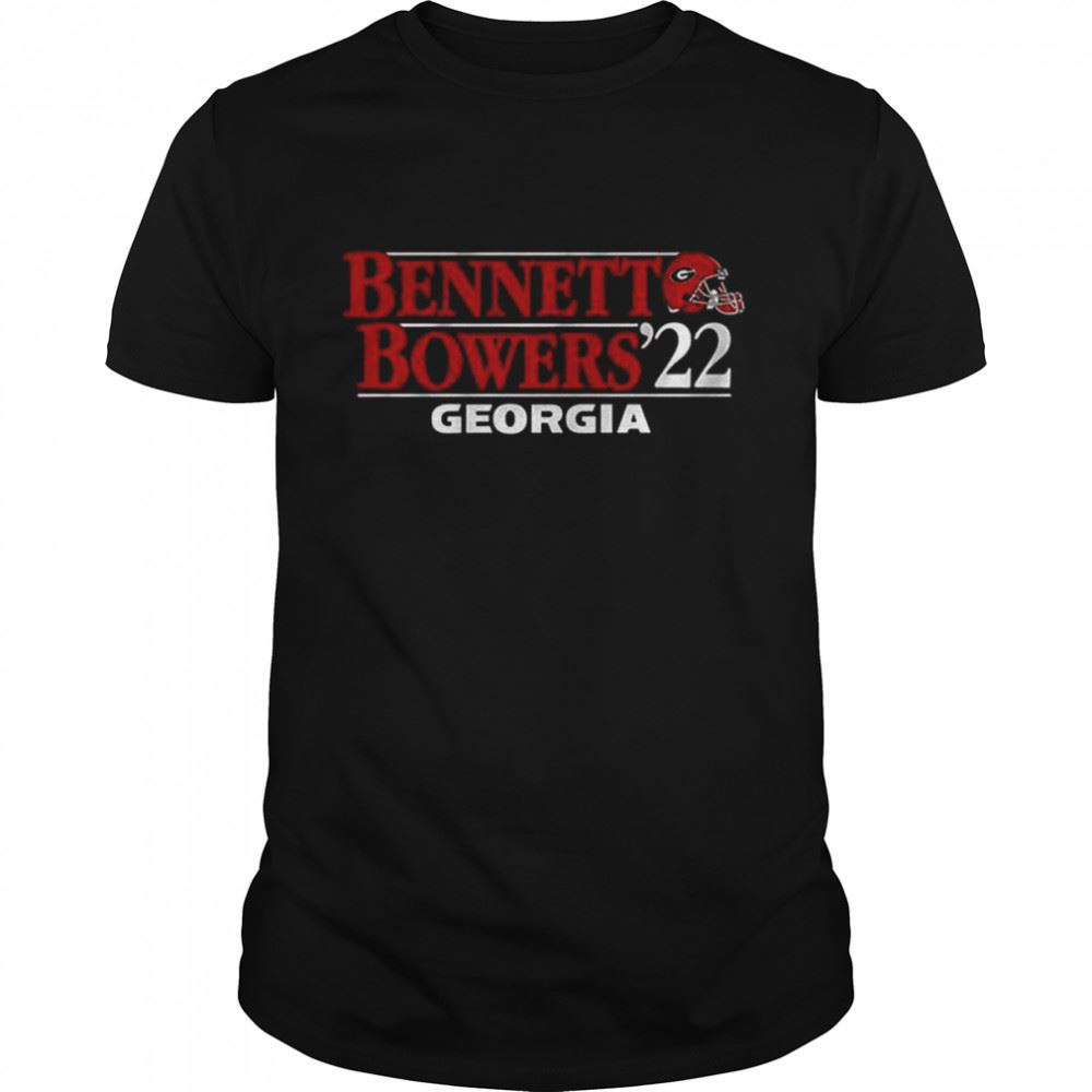 Best Stetson Bennett Iv Brock Bowers 22 Georgia Bulldogs Football Shirt 
