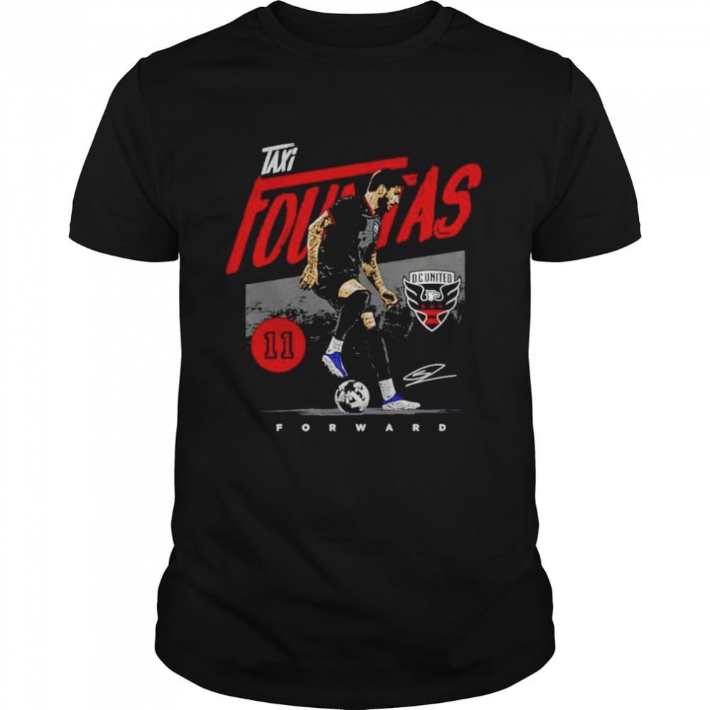 Limited Editon Taxiarchis Fountas Dc United Grunge Signature Shirt 