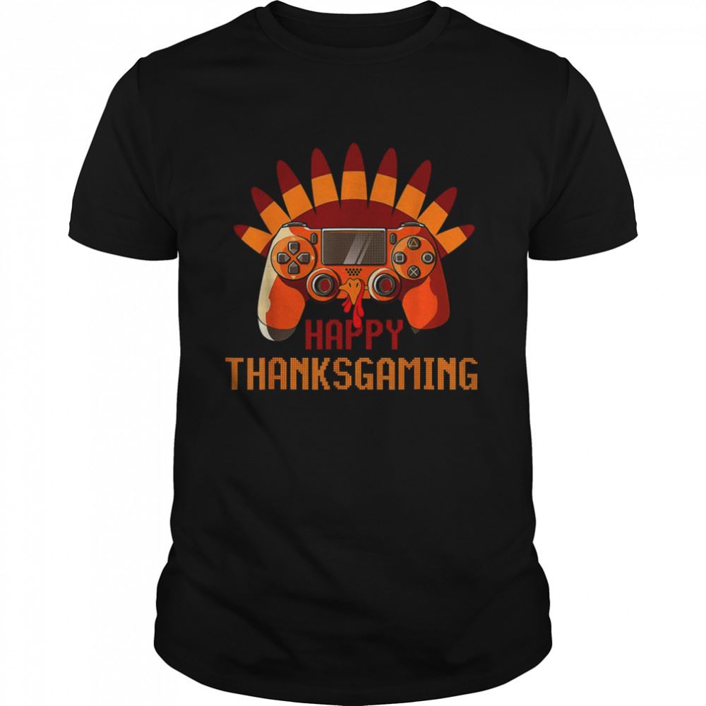 Special Thanksgiving Gamer Turkey Gaming Controller Kids Boys Men Funny Thanksgiving T-shirt 