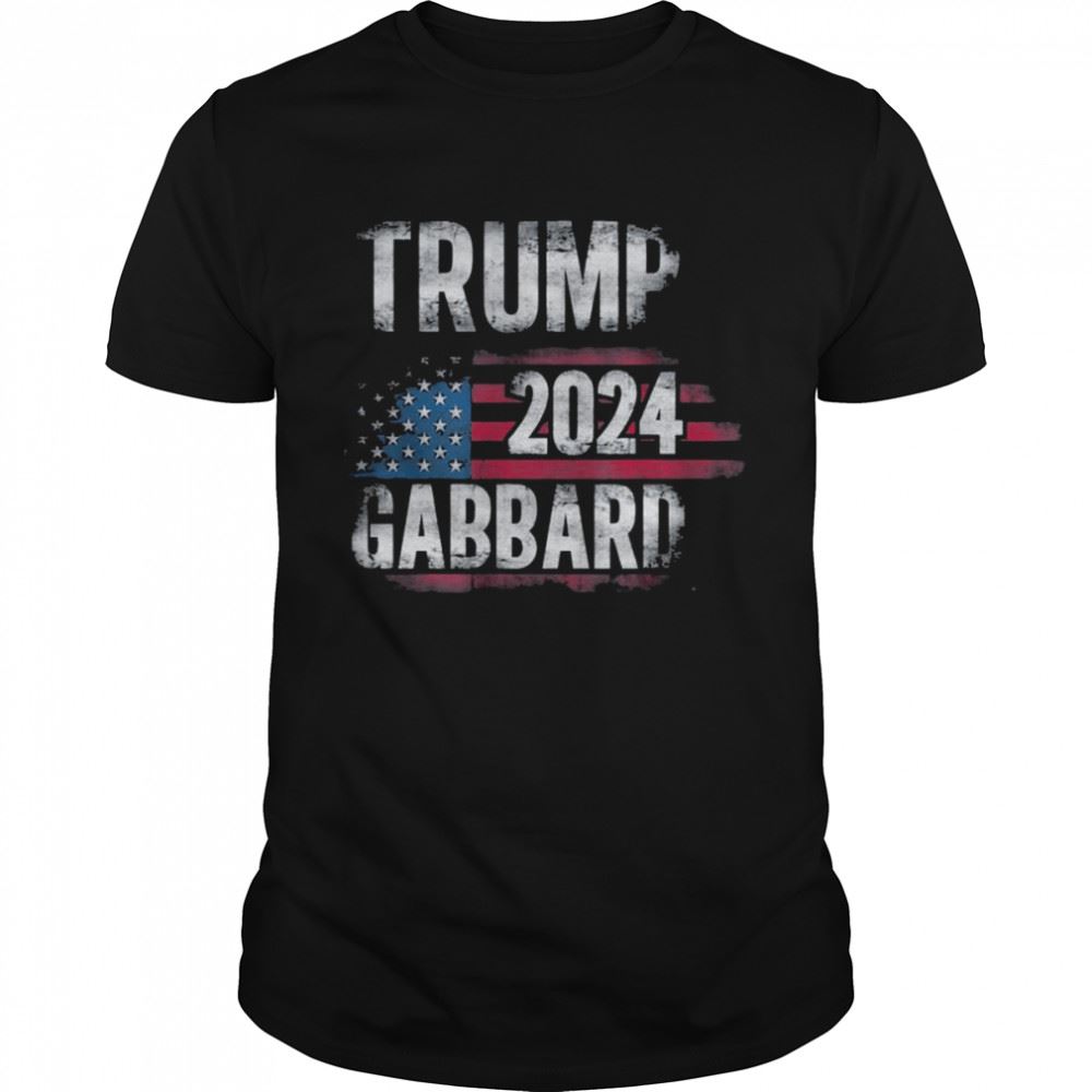 Interesting Trump Gabbard 2024 American Flag Shirt 