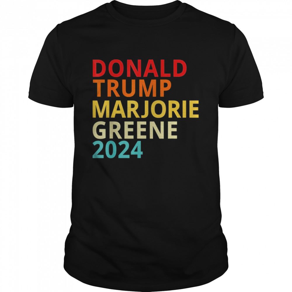 Happy Trump Greene 2024 President Election Republican Ticket T-shirt 