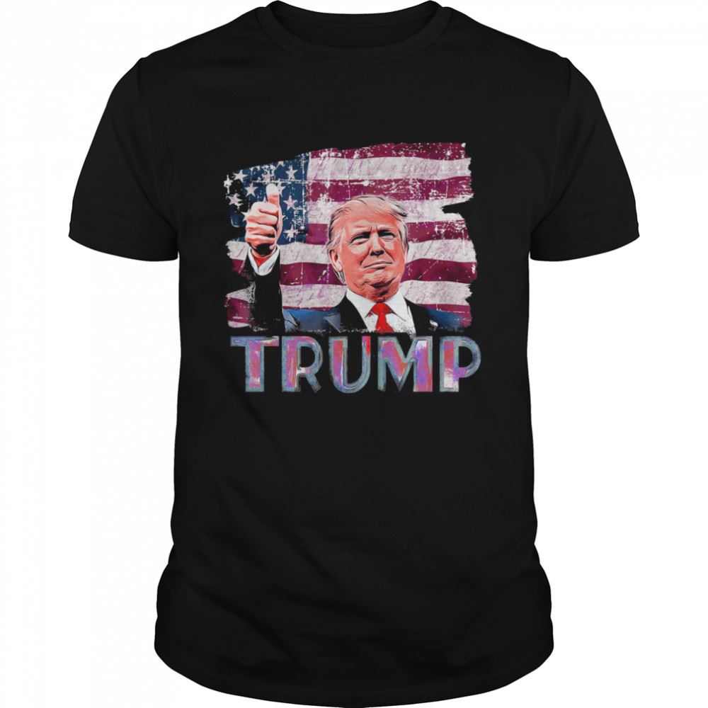 Happy Trump Was Right About Everything Republican Political Flag Shirt 