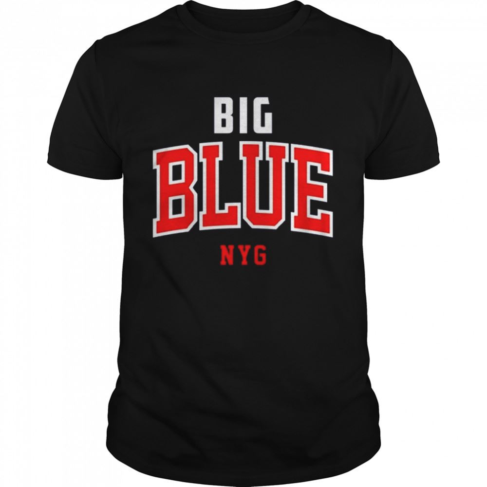 Gifts Vintage New York Football Big Blue Navy New York Sports Shirt 