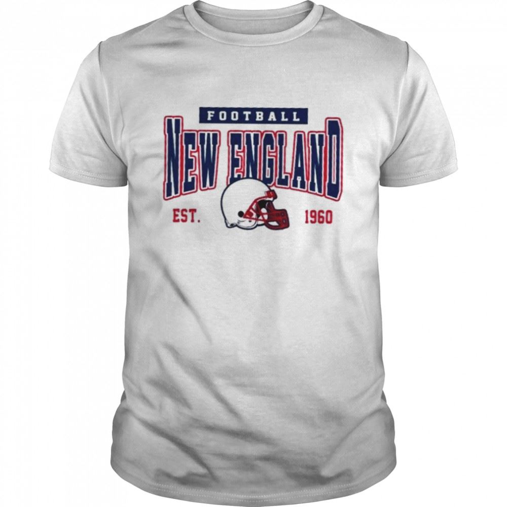 Happy Vintage Retro Style New England Football Shirt 