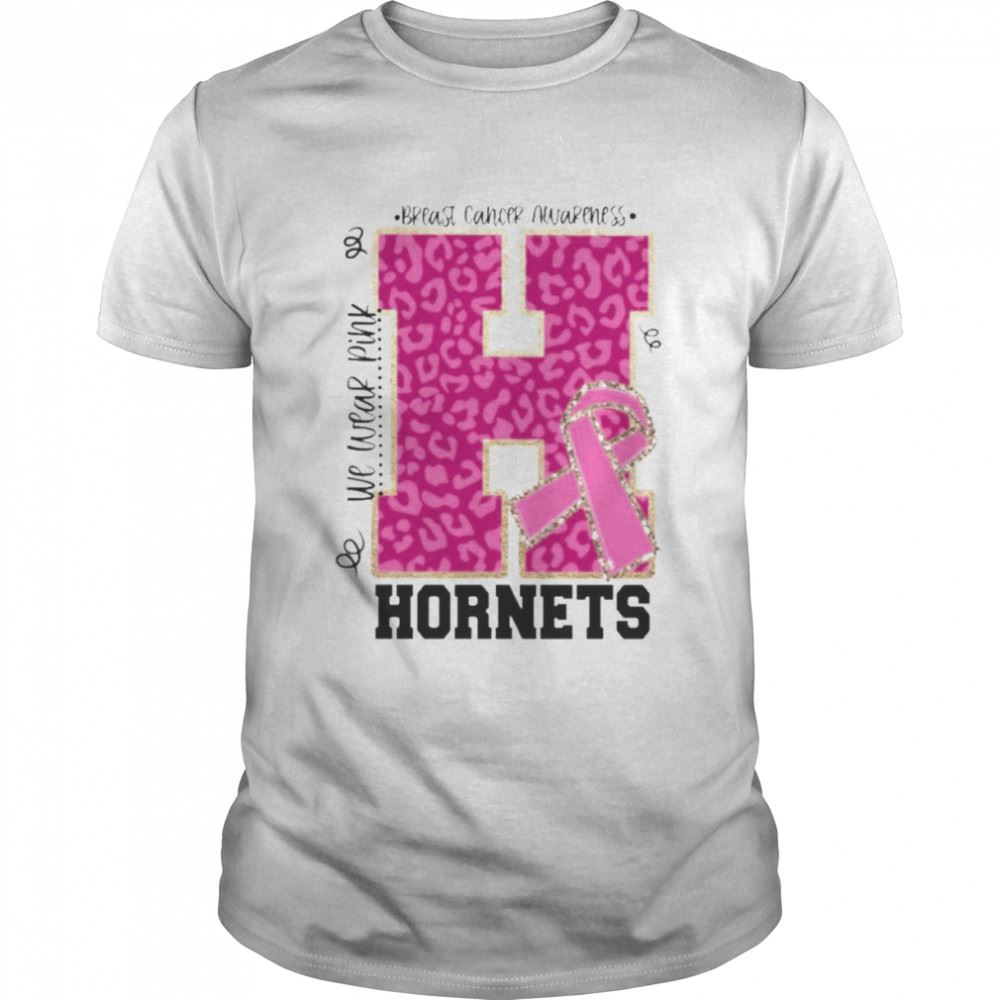 Attractive We Wear Pink Breast Cancer Awareness Hornets Football Shirt 