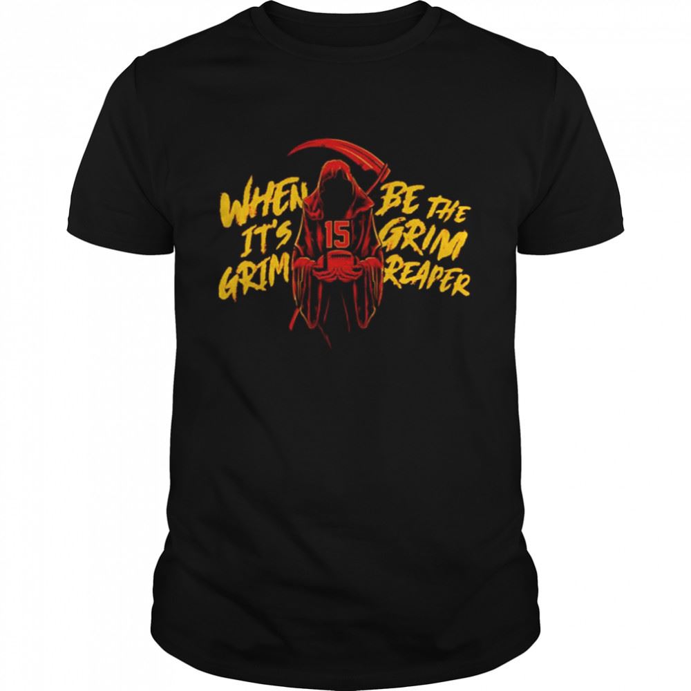 Best When Its Grim The Grim Reaper Orange For Halloween Shirt 