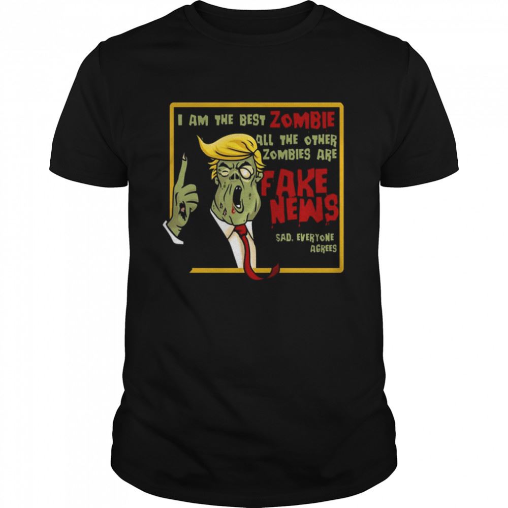 Gifts Zombie Donald Trump Halloween T-shirt 