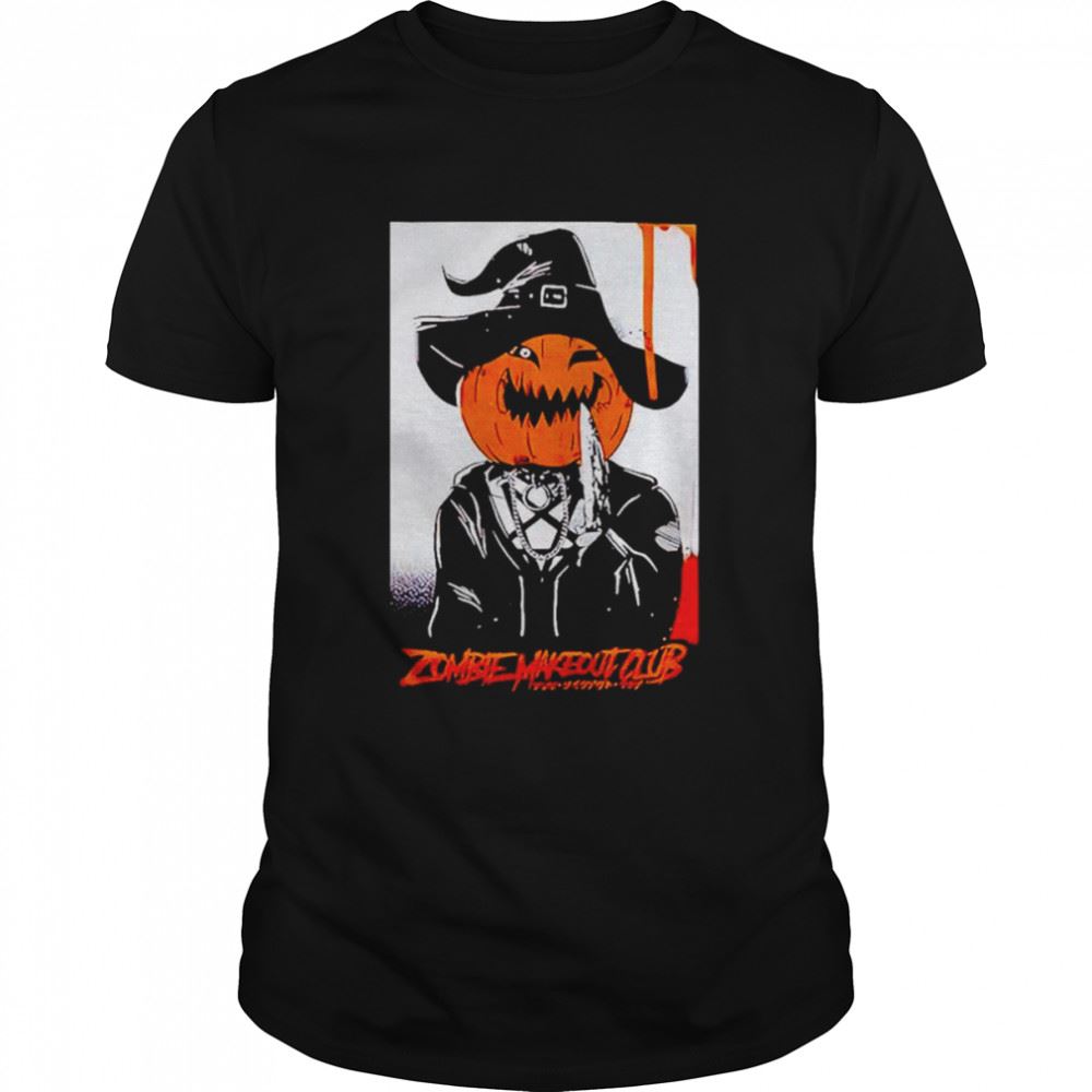 Great Zombie Makeout Club Killer Jack O Lantern Shirt 