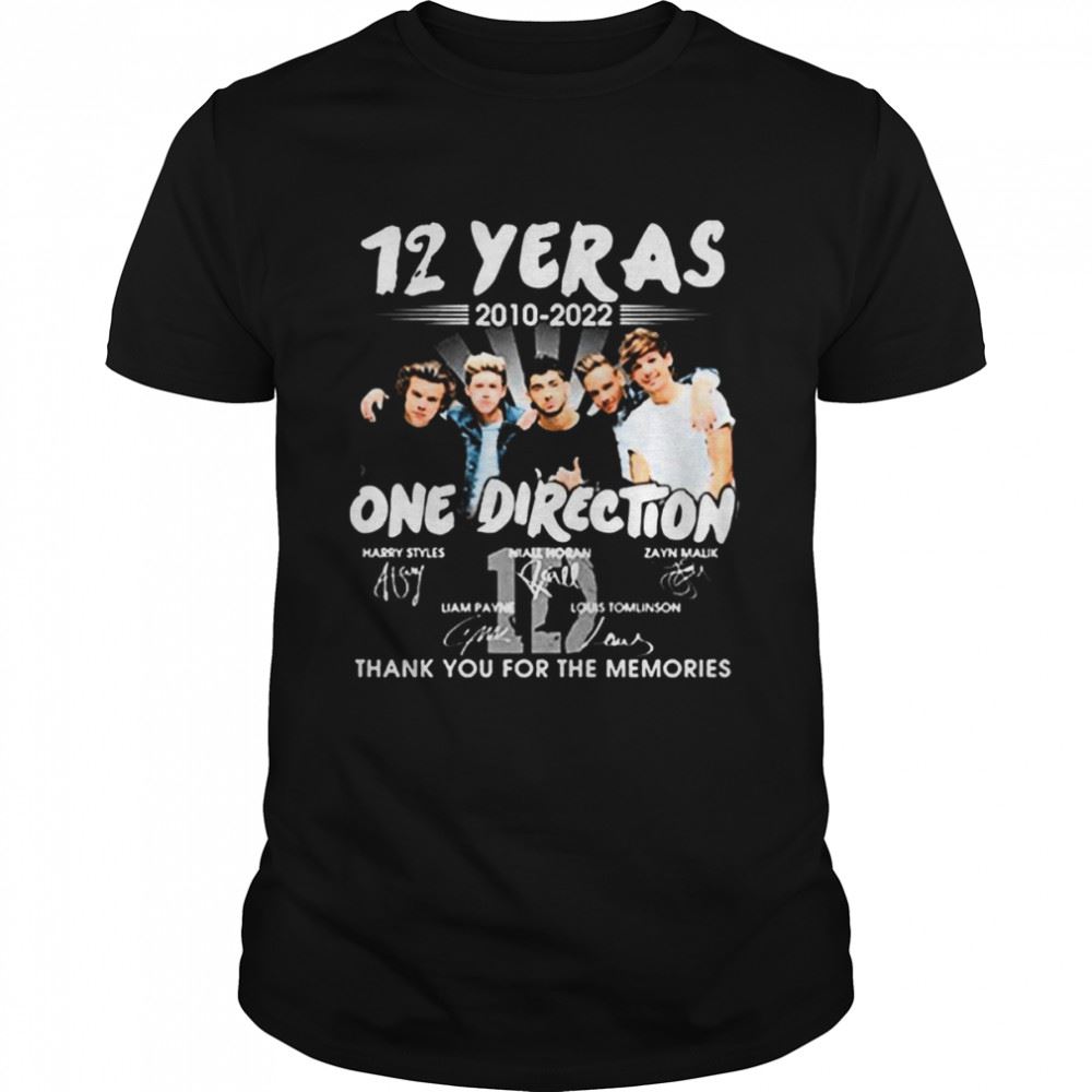 Attractive 12 Years Of Direction Retro Illustration Shirt 