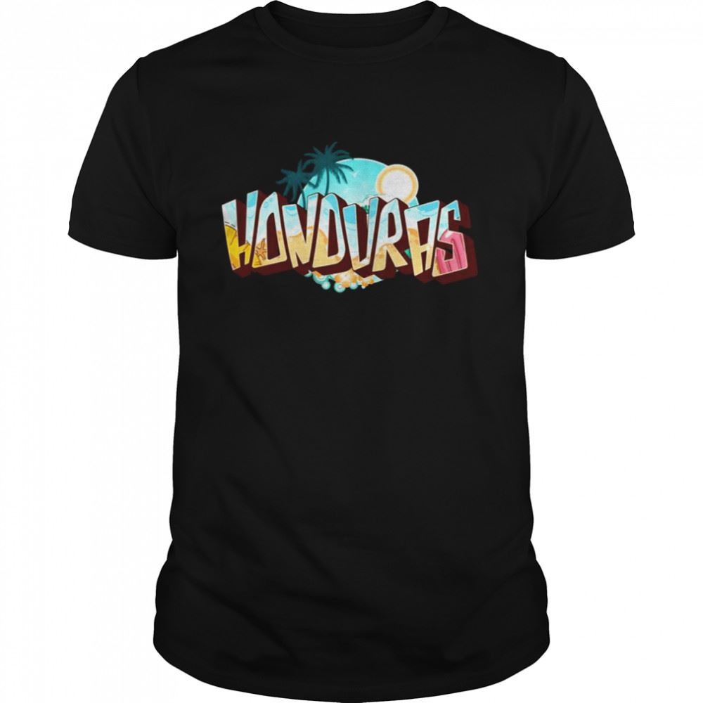 Limited Editon 3d Text Honduras Design Shirt 