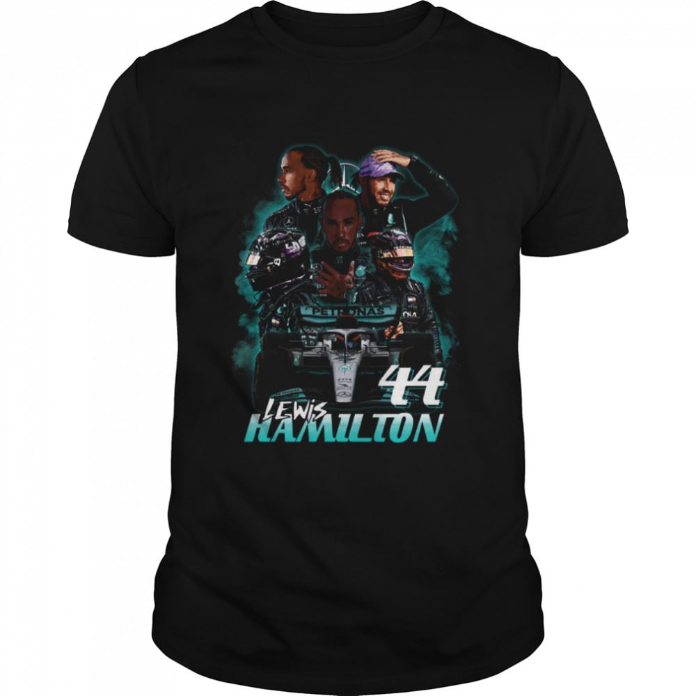 Awesome 44 Formula Team Mercedes Driver British Championship Racing Formula 1 F1 Lewis Hamilton Shirt 