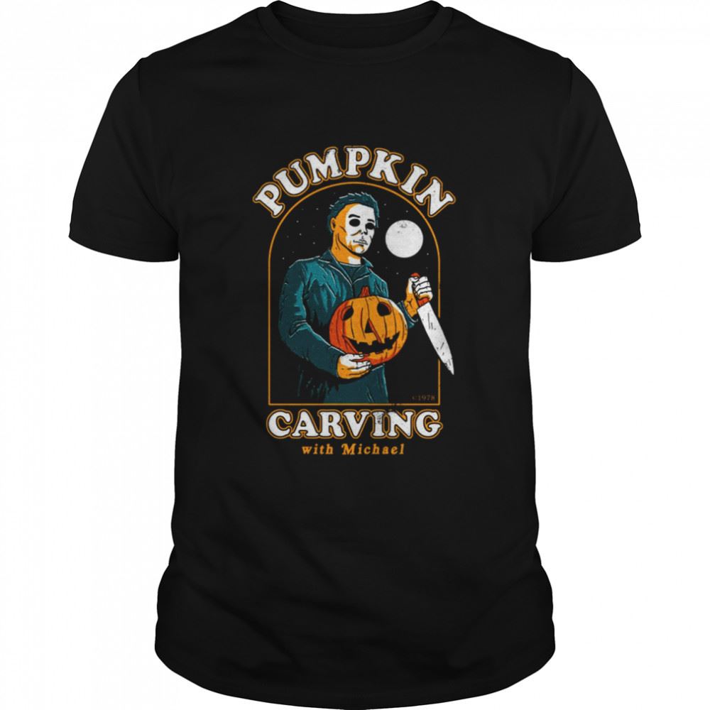 Awesome Carving With Michael Halloween Horror Nights Shirts 