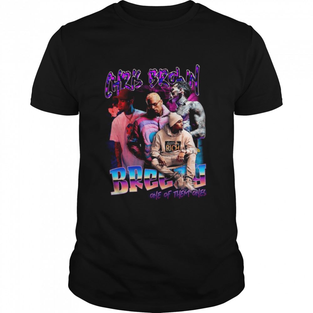 Promotions Chris Brown Breezy One Of Them Ones Tour 2022 Music Tour Shirt 
