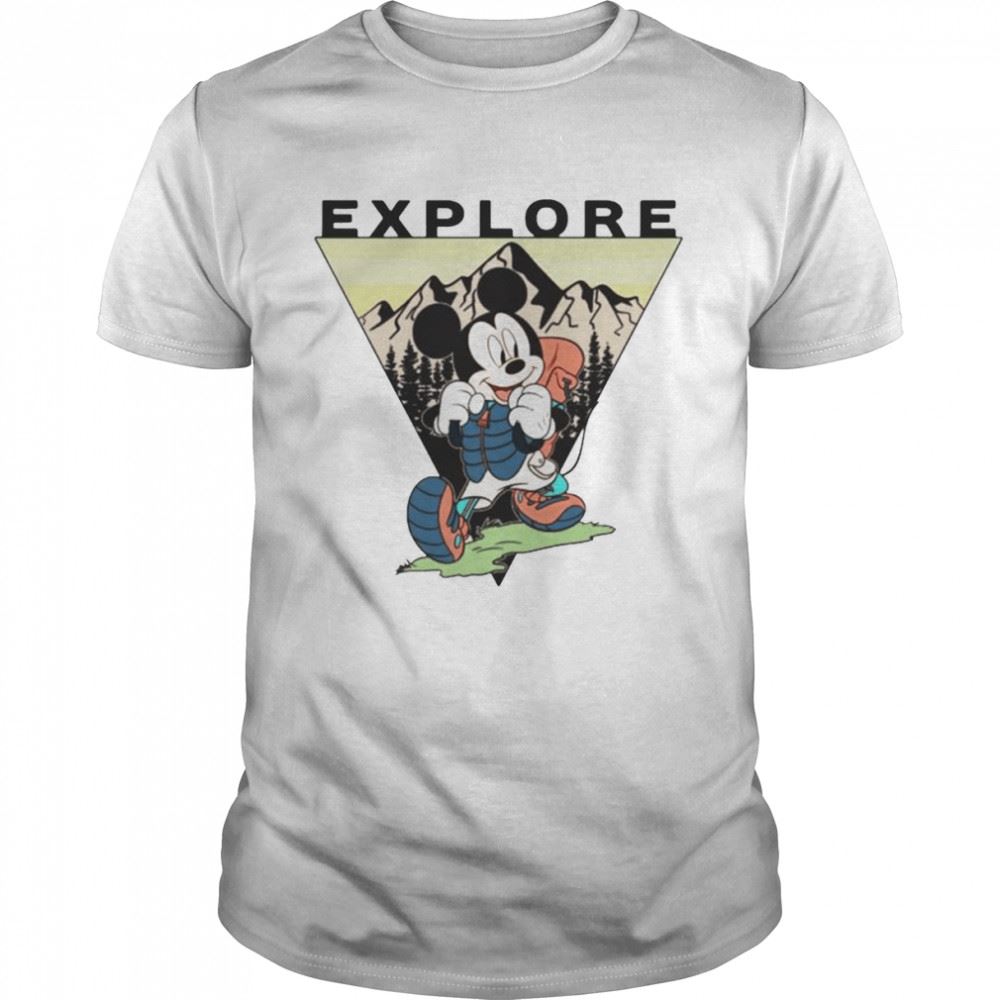 High Quality Disney Mickey Mouse Explore Portrait Shirt 