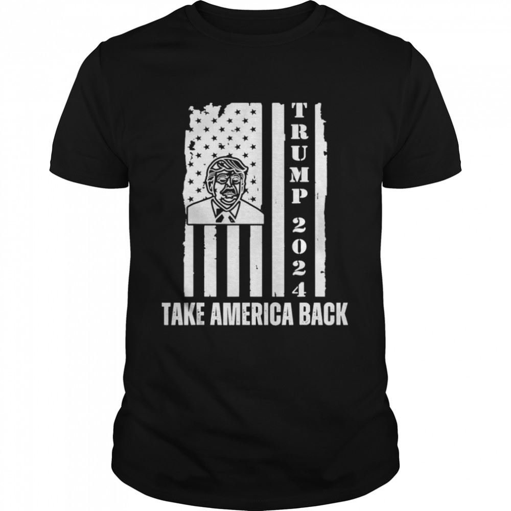 Promotions Donald Trump 2024 Take America Back Election Patriotic T-shirt 