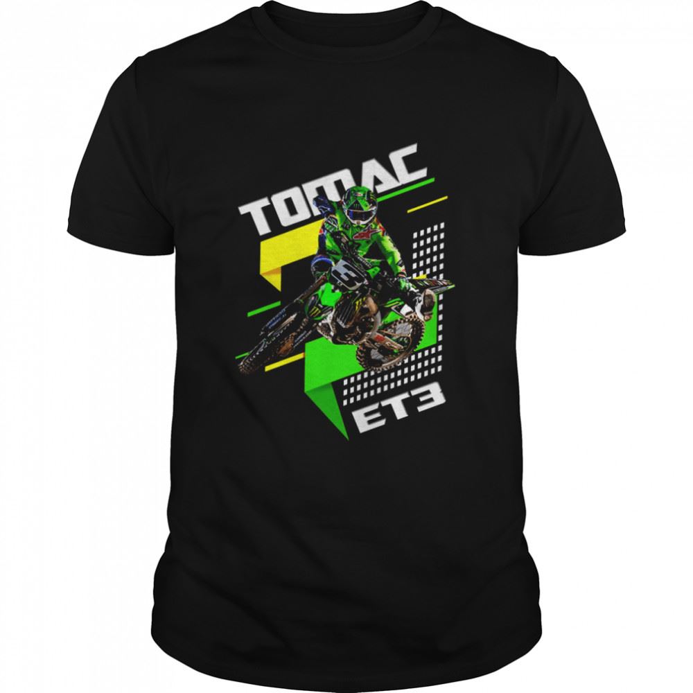 High Quality Eli Tomac Et3 3 Fan Supporter Merchandise Motocross And Supercross Champion Shirt 