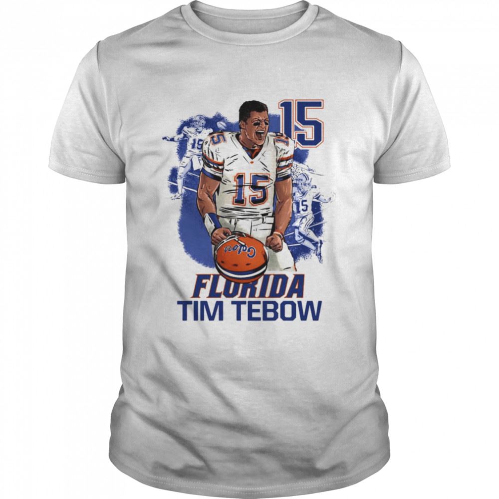 Amazing Florida Gators 15 Tim Tebow Champion T-shirt 