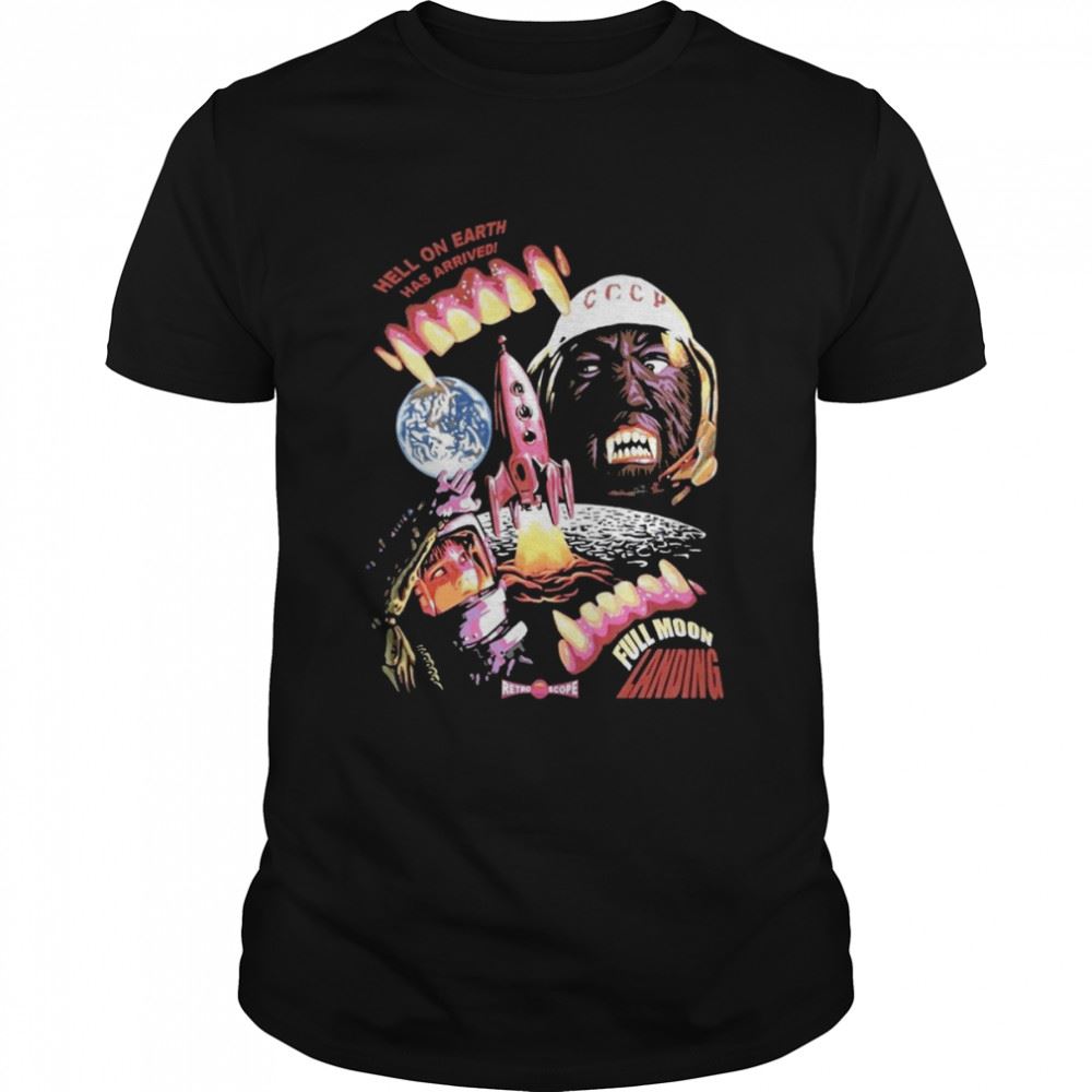 Promotions Full Moon Landing Horror Shirt 