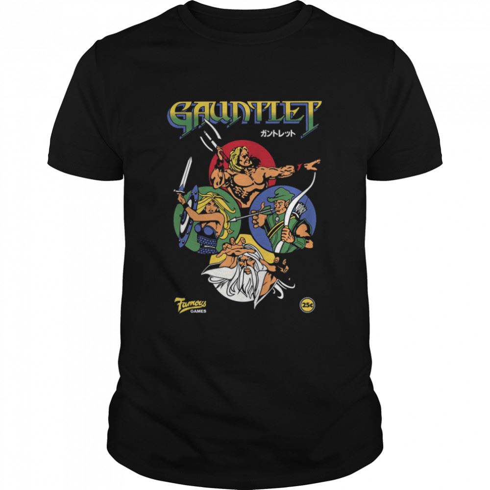 Interesting Gauntlet Retro Vintage Arcade Gaming Premium Halloween Shirt 