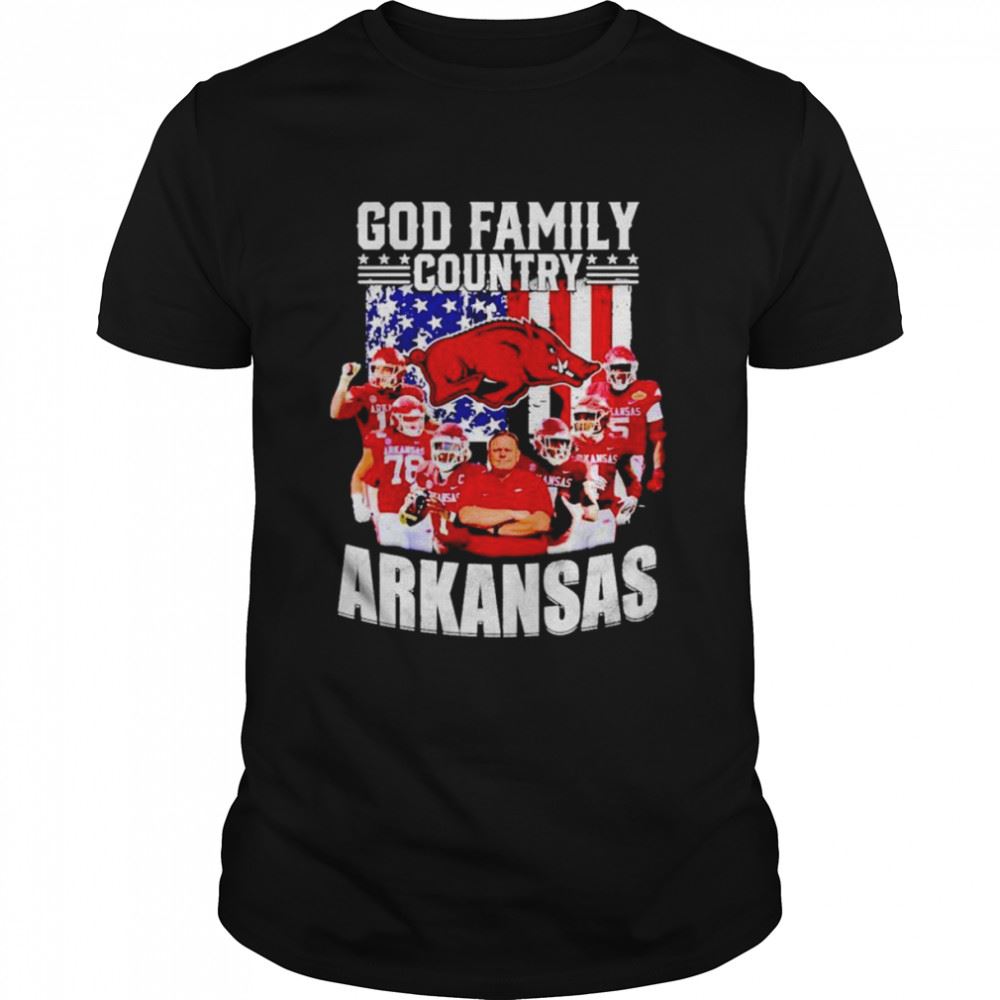 Amazing God Family Country Arkansas Razorbacks Shirt 