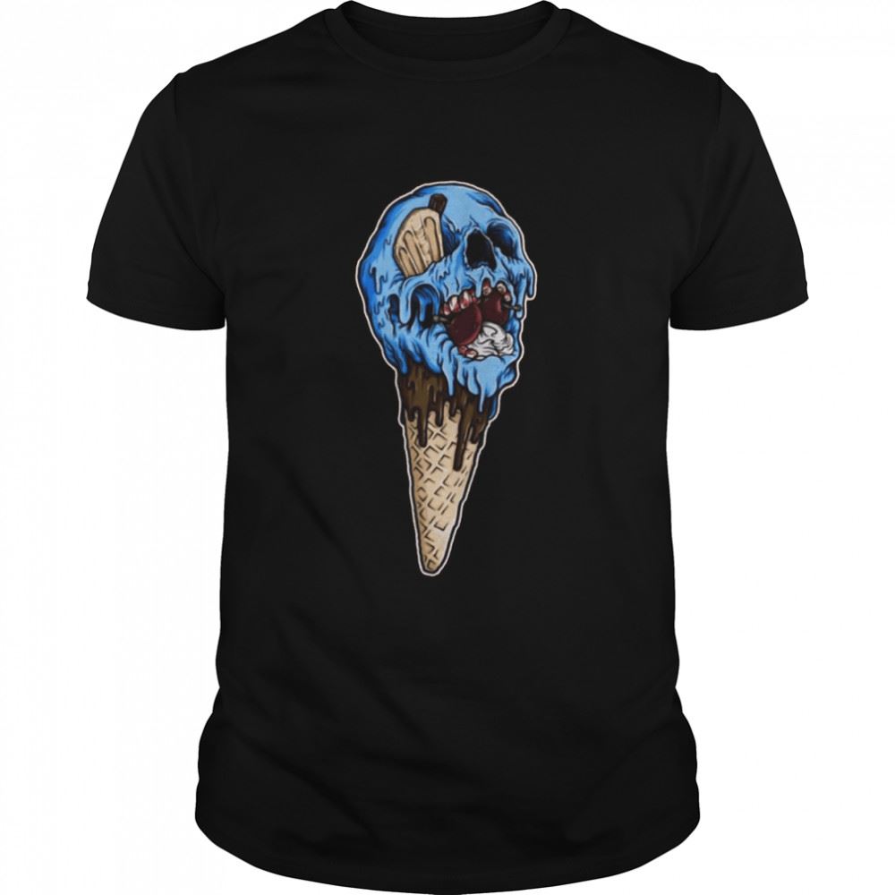 Amazing Ice Cream Zombie Skull Halloween Spooky Night Shirt 