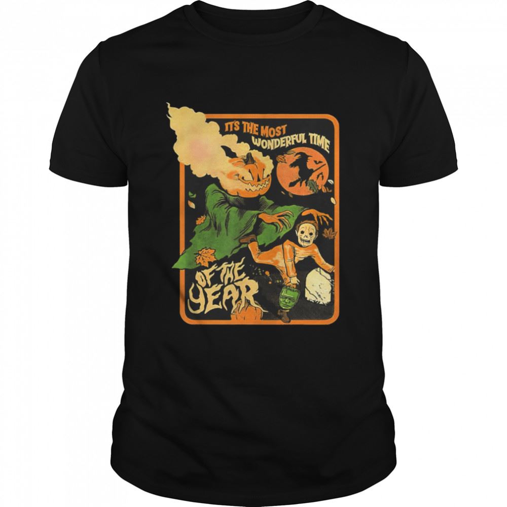 Gifts Its The Most Wonderful Time Of The Year Halloween Pumpkin Spooky Season Shirt 