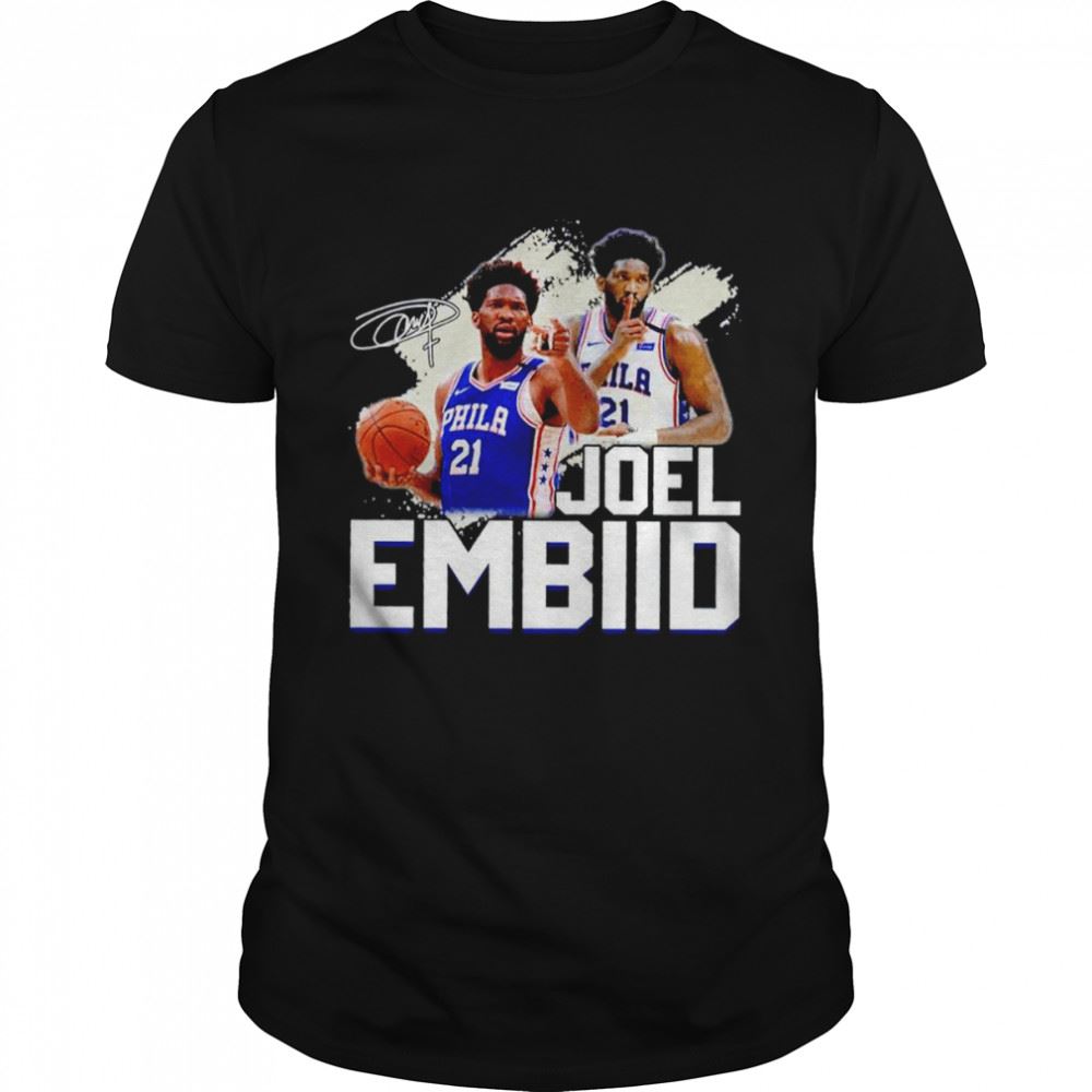 Best Joel Embiid Philadelphia 76ers Signatures T-shirt 