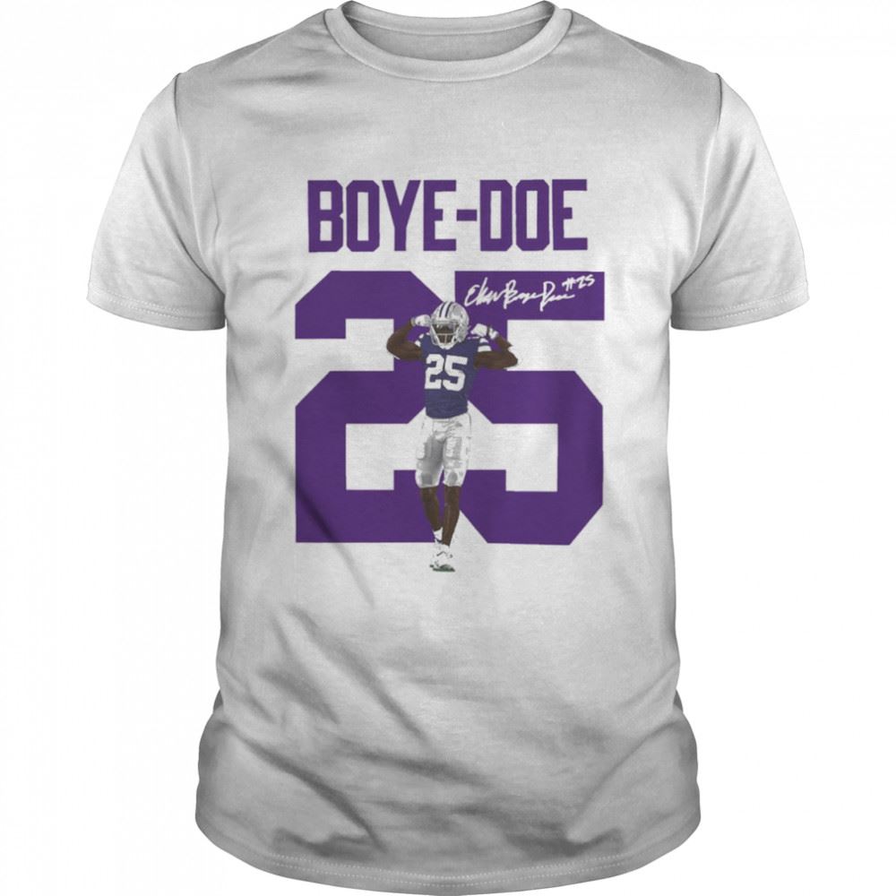 Great K-state Football Boye-doe 25 Signatures Shirt 