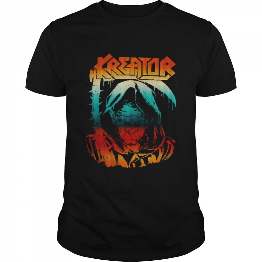 Best Light Art Kreator Retro Rock Band Shirt 