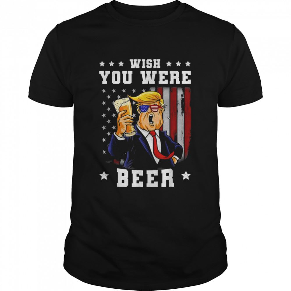 Limited Editon Make Beer Great Us Flag July Again 4th Trump Beer Shirt 
