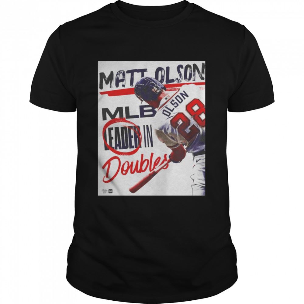Special Matt Olson Mlb Leader In Doubles Shirt 