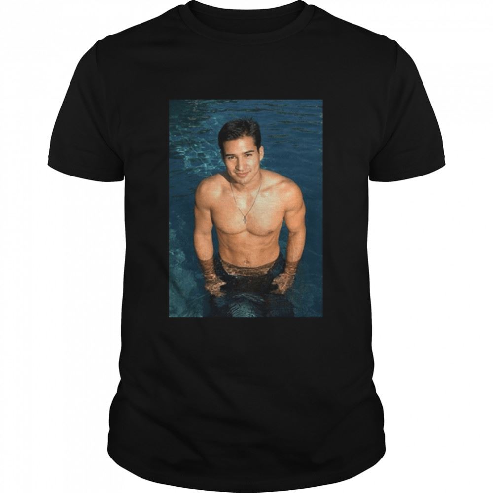Attractive Middle Of The Road Mario Lopez Mens Soft Comfortable T-shirt 
