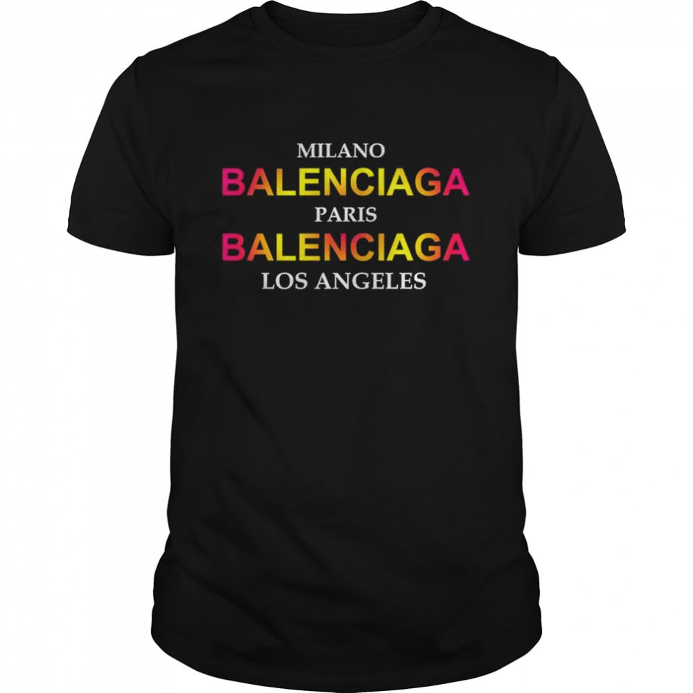 Gifts Milano Balenciaga Paris Balenciaga Los Angeles City T-shirt 