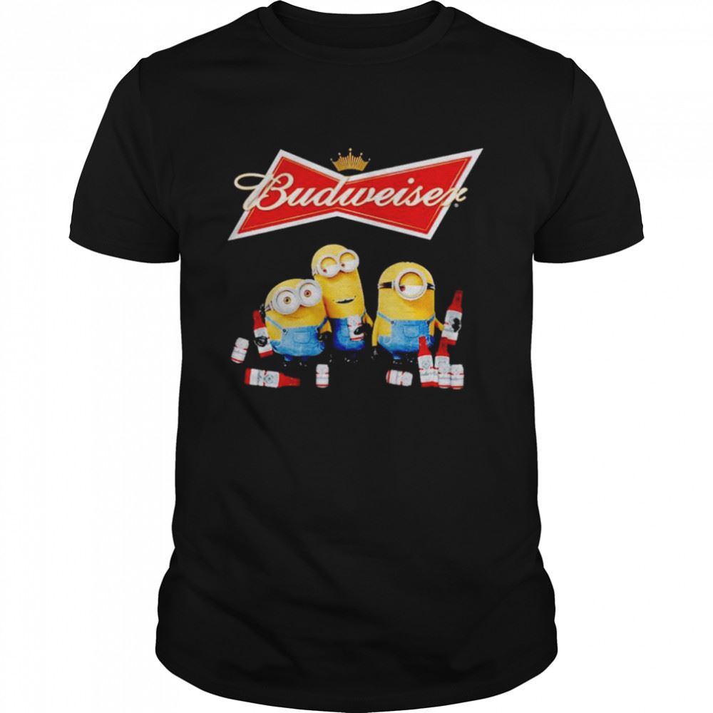 Promotions Minions Drink Beer Budweiser Shirt 