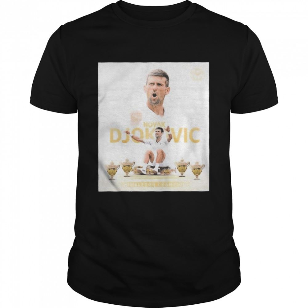 Amazing Novak Djokovic 2022 Wimbledon Champion Shirt 
