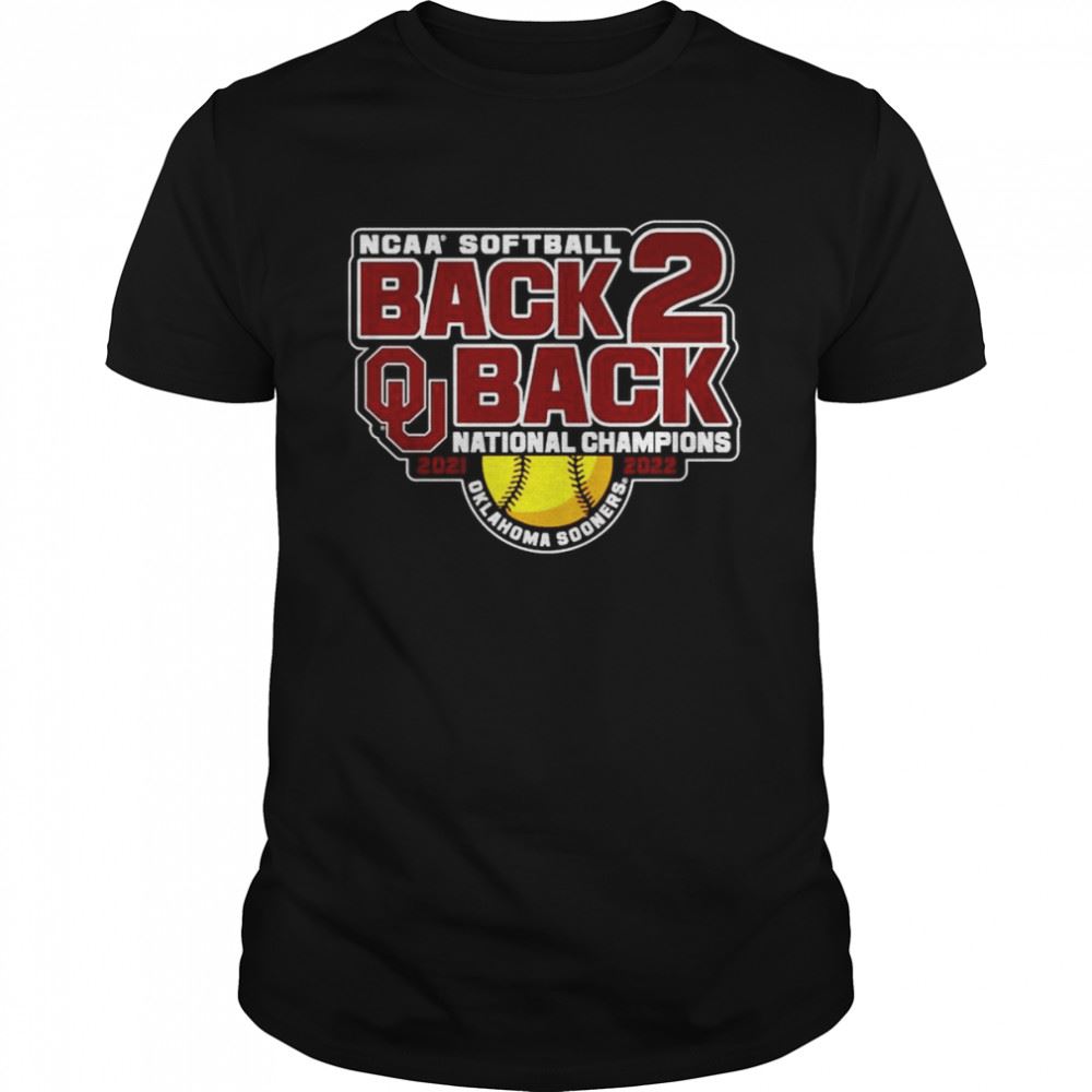 Amazing Oklahoma Sooners Blue 84 Back-to-back 2022 Ncaa Softball Womens College World Series Champions T-shirt 