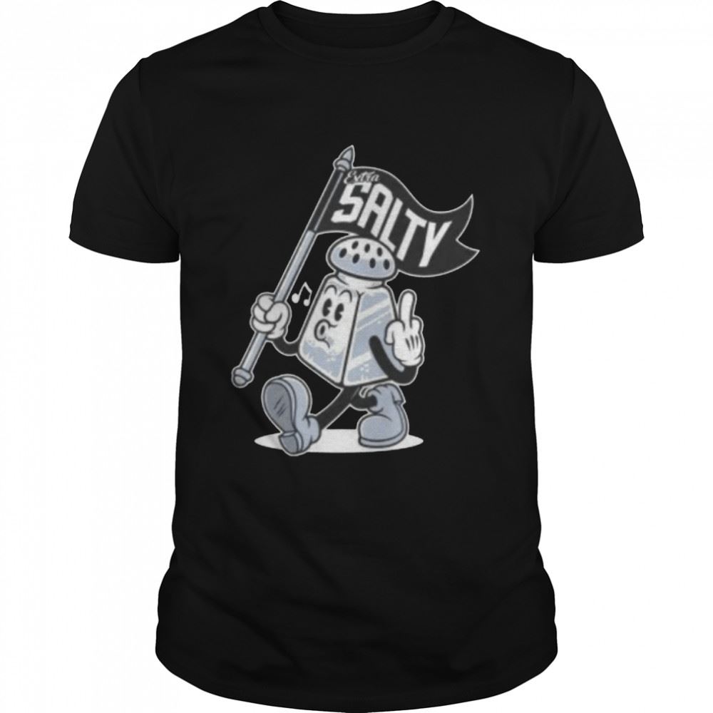 Awesome Rude Flipping Off Cartoon Extra Salty Rubberhose Character Shirt 