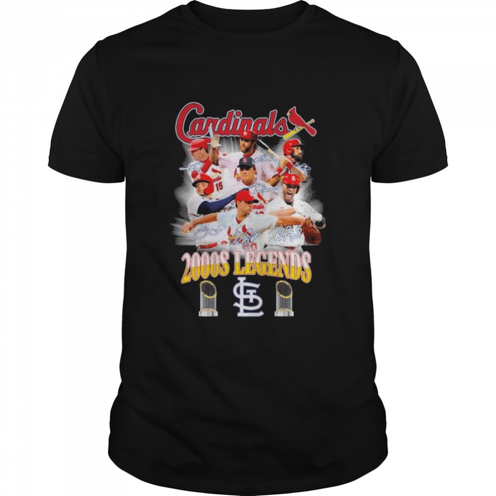 Special St Louis Cardinals 2000s Legends Signatures Shirt 