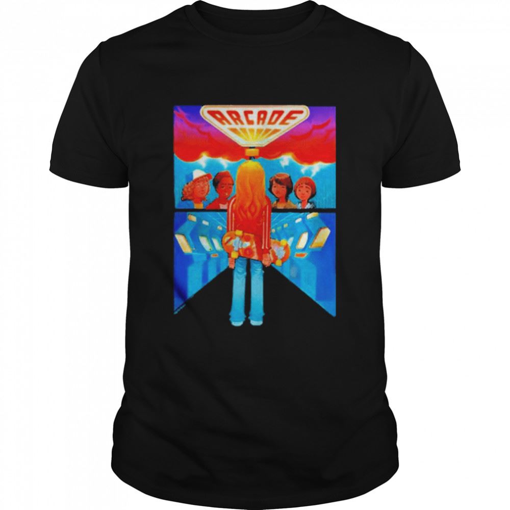 Gifts Stranger Things Fan Art Arcade Group Comic Poster Shirt 