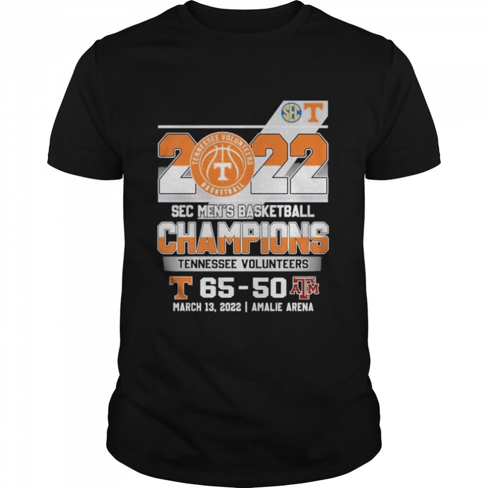 Special Tennessee Volunteers 2022 Sec Mens Basketball Champions Winner Shirt 