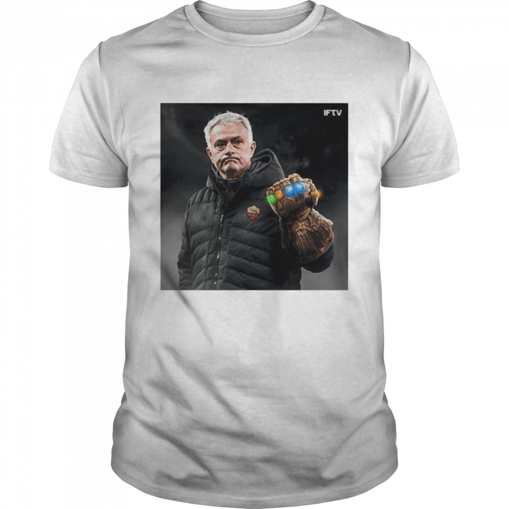 Happy Thanos Jose Mourinho Hero Of As Roma Champions Uefa Europa Conference League Shirt 