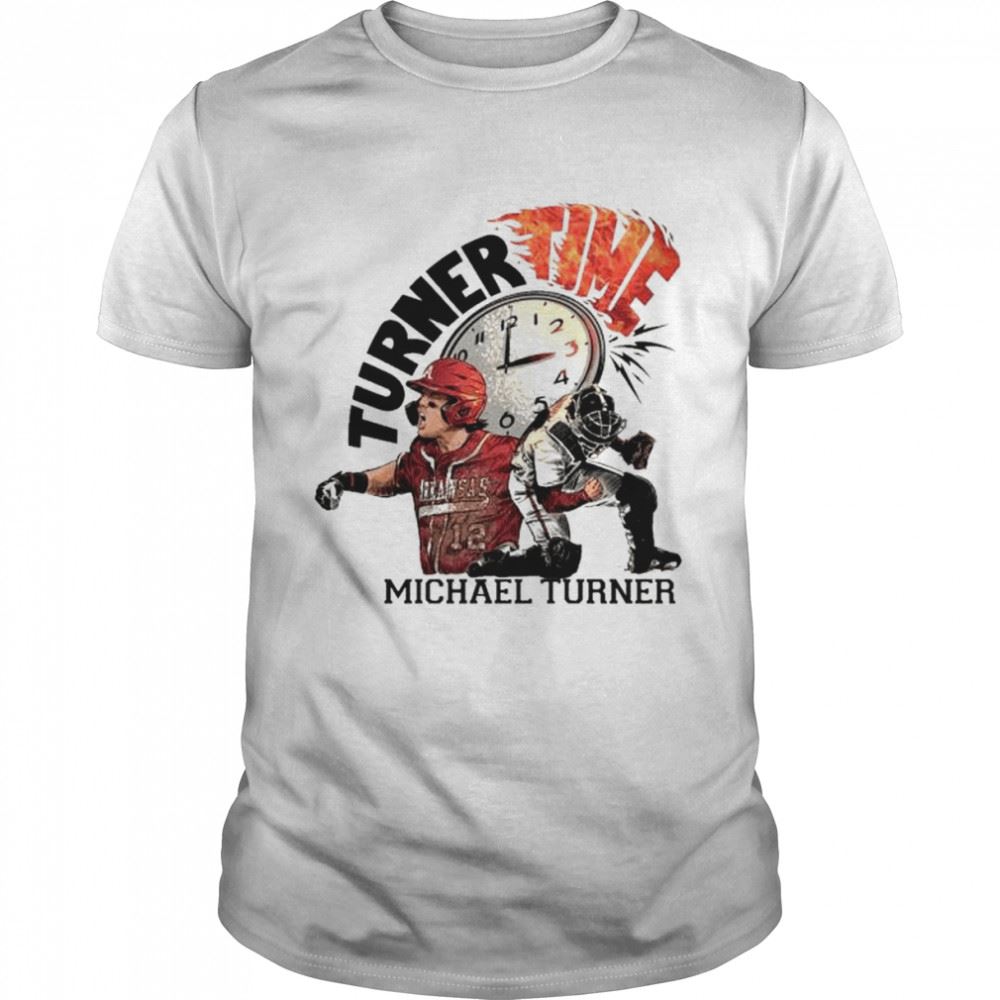 Gifts University Of Arkansas Michael Turner Turner Time T-shirt 