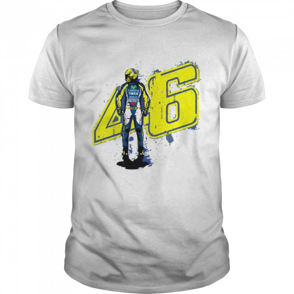 Promotions Vale Yellow Valentino Rossi Motorbike Racing Shirt 