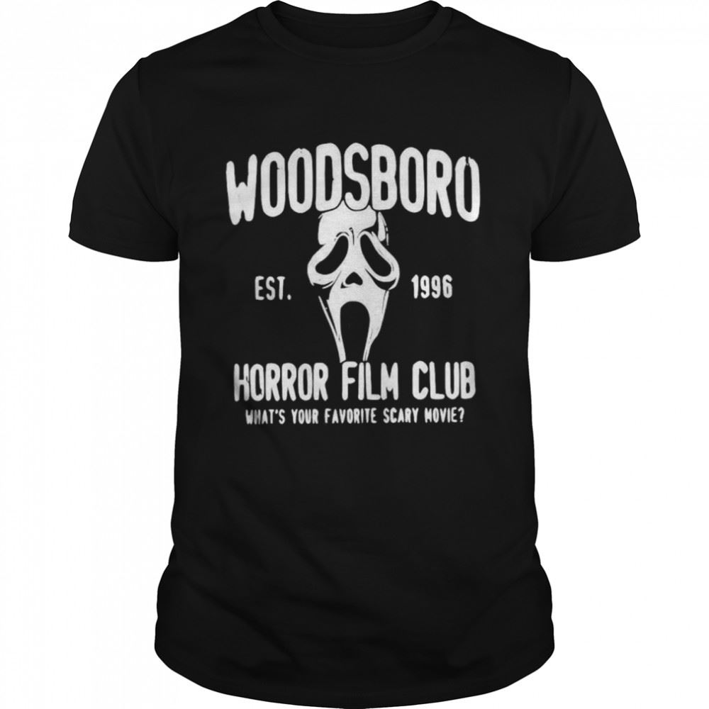 Special Woodsboro Scream Est 1996 Horror Film Club T-shirt 