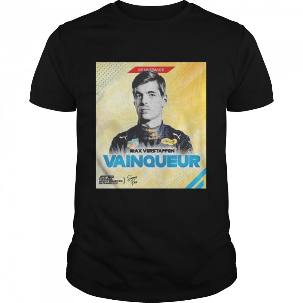 Awesome Max Verstappen Winner The 2022 French Grand Prix Shirt 