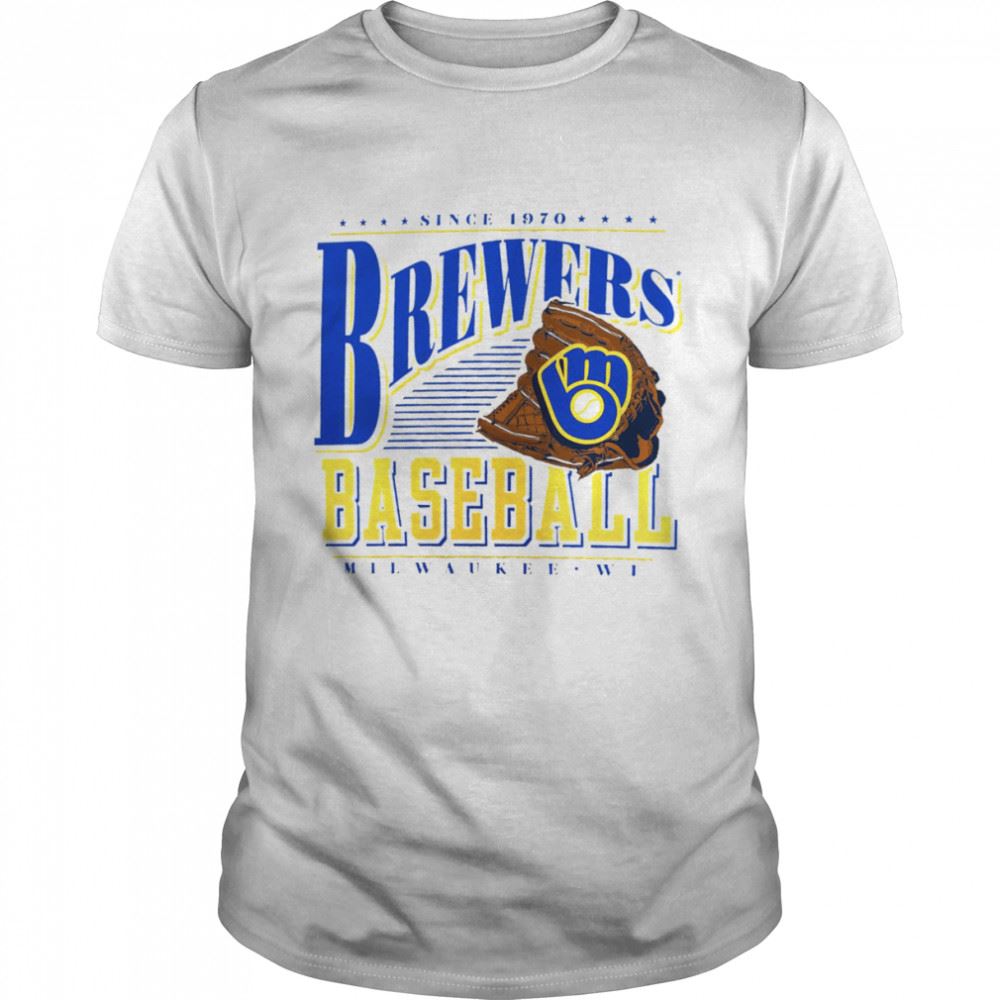 Happy Milwaukee Brewers Cooperstown Collection Winning Time T-shirt 