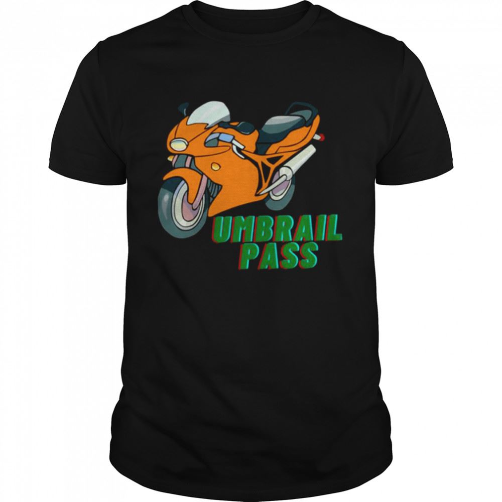 Limited Editon Motorbike Art Umbrail Pass Shirt 
