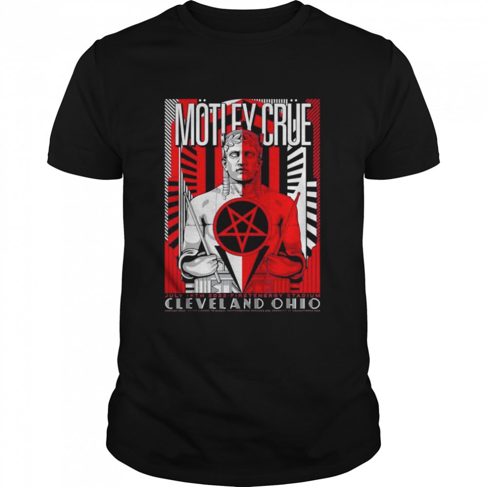 Awesome Mötley Crüe The Stadium Tour Cleveland Event T-shirt 