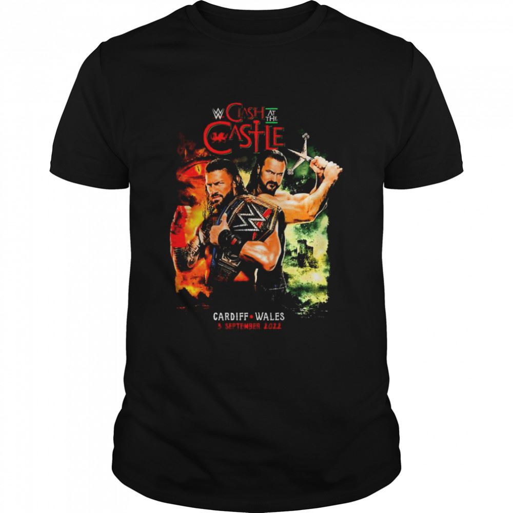Limited Editon Original Clash At The Castle Cardiff Wales 3 September 2022 T-shirt 